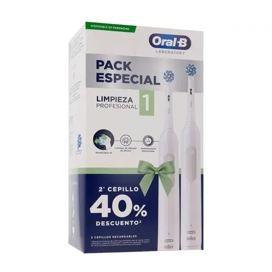 Duplo Cepillo Electrico Oral B Pack Especial Limpieza Profesional 1
