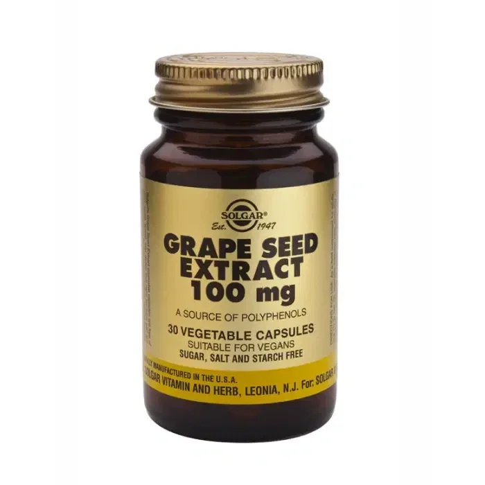Extracto de Semilla de Uva (Grape Seed Extract) 100 mg 30 cápsulas – Solgar
