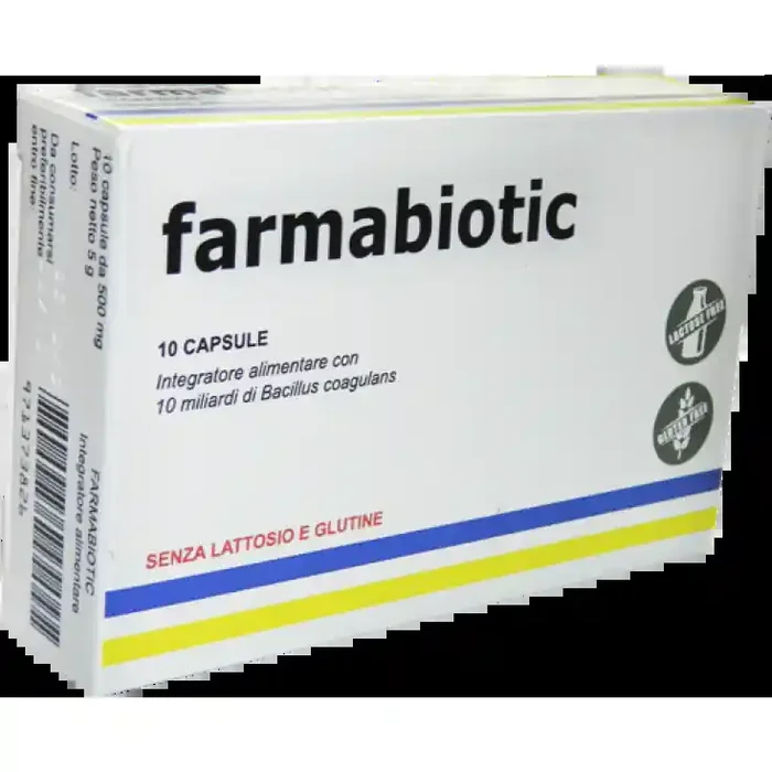 Farmabiotic Complemento Alimenticio Sin Gluten 10 Cápsulas