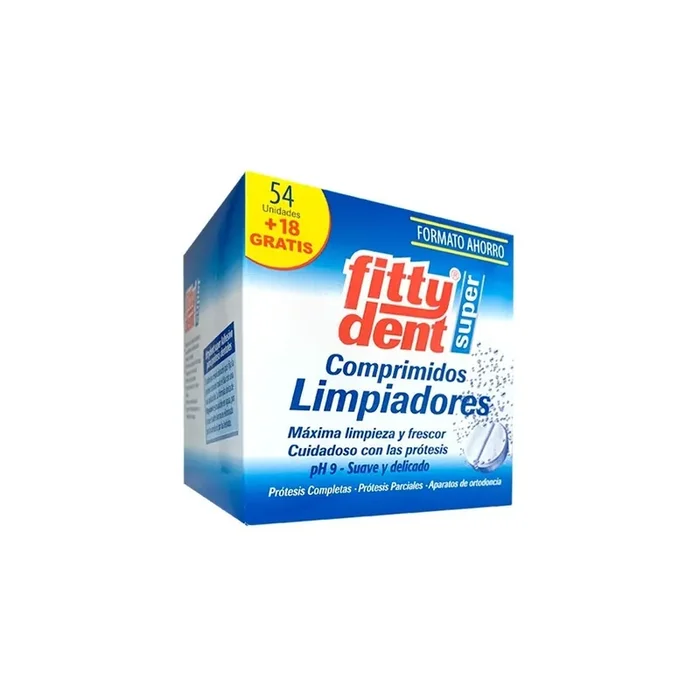 Fittydent Comprimidos Limpiadores 72 Ud