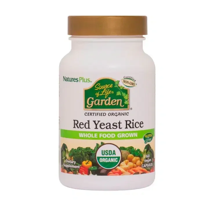 Garden Arroz de Levadura Roja (Red Yeast Rice) 60 cápsulas – Natures Plus