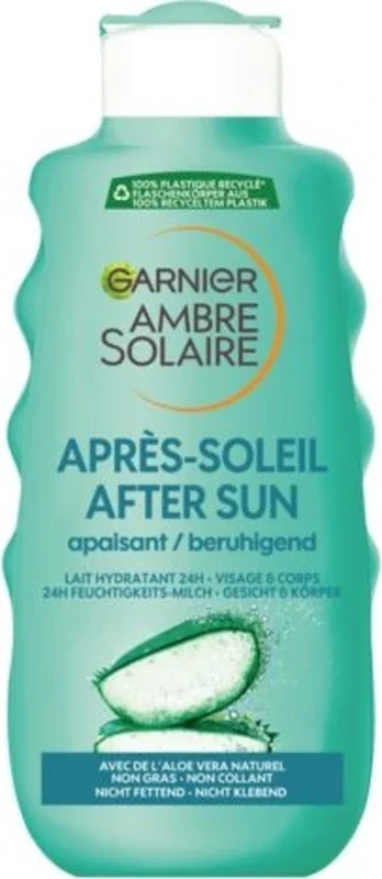 GARNIER AMBRE SOLAIRE After Sun – Leche Hidratante Calmante, 400 ml