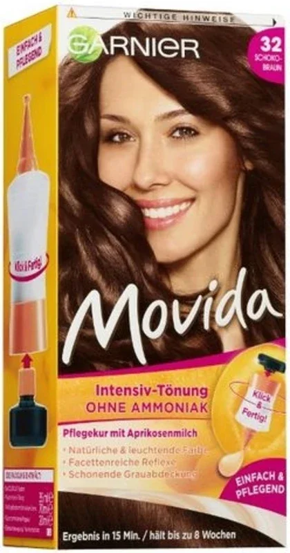 GARNIER Movida – Coloración Tono Sobre Tono Sin Amoníaco, 32 Chocolate