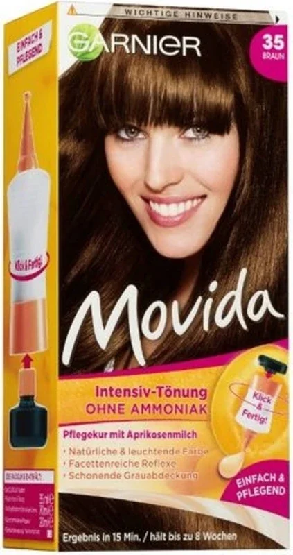 GARNIER Movida – Coloración Tono sobre Tono sin amoníaco, 35 Castaño