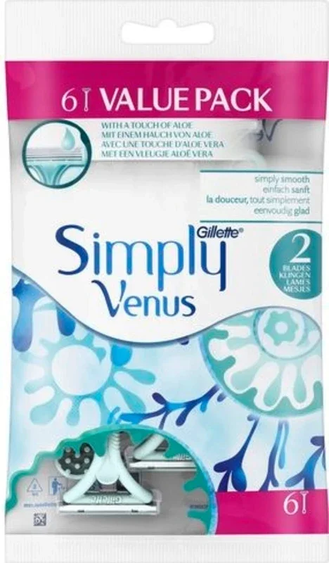 Gillette Venus – Maquinillas Desechables Simple, 6 unidades