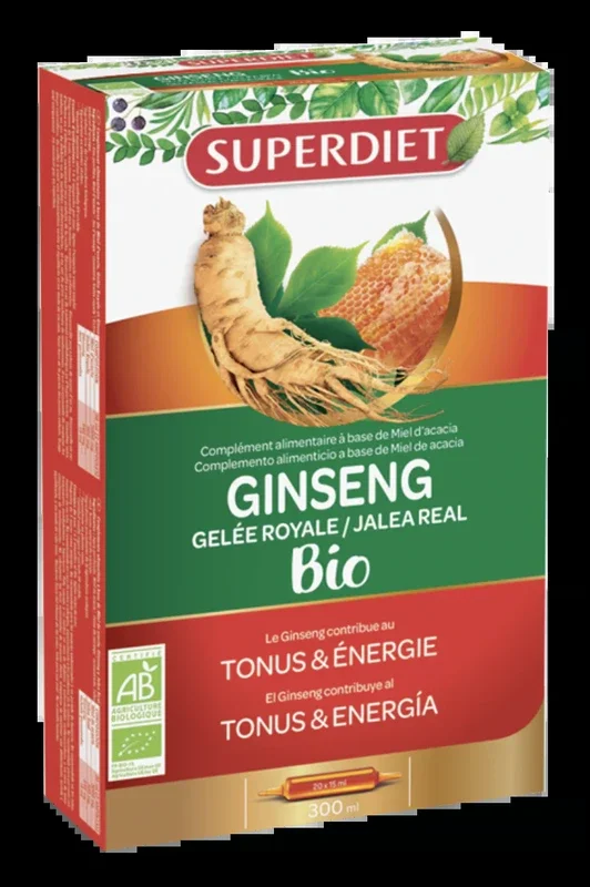 Ginseng Jalea Real BIO · Superdiet · 20 ampollas