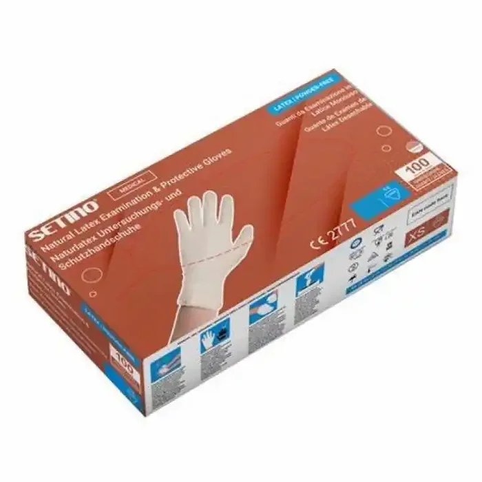 GUANTES DE LATEX S/PL 100UNDS