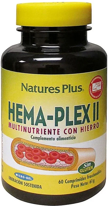 Hema Plex II · Nature’s Plus · 60 comprimidos