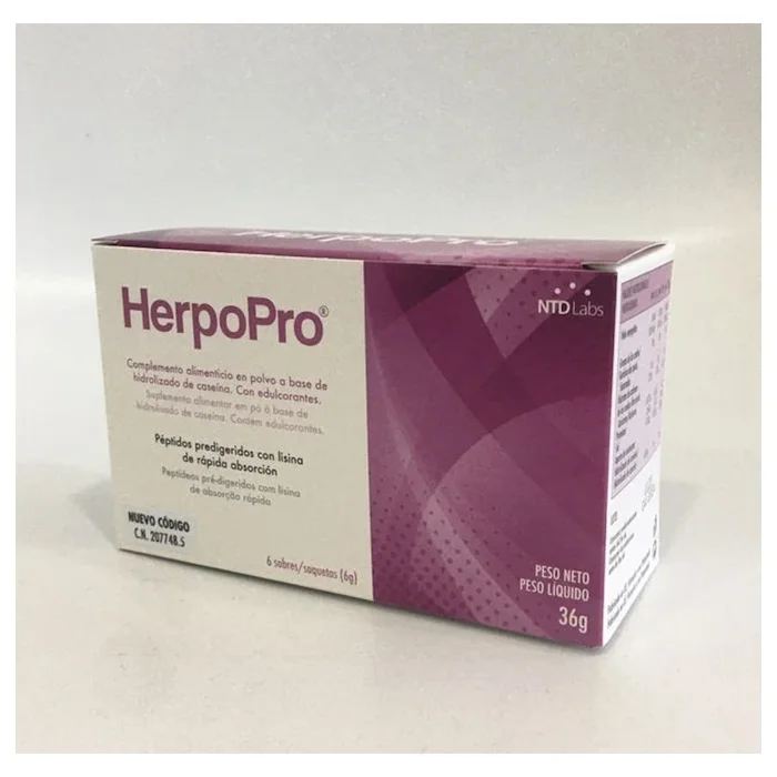 HERPOPRO 6 SOBRES 6 G NTD LABS