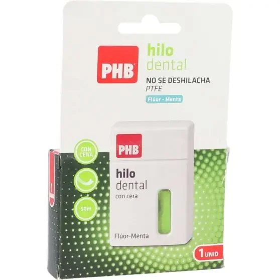 Hilo Dental PHB con Cera Flúor-Menta