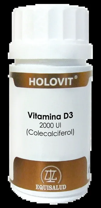 Holovit Vitamina D3 2.000 UI · Equisalud · 50 cápsulas