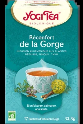 Infusión reconfortante garganta ecológica-17 sobres-Yogi Tea