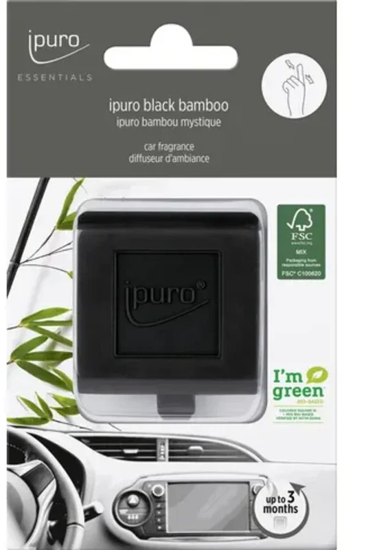 ipuro ESSENTIALS – Ambientador de Coche Black Bamboo