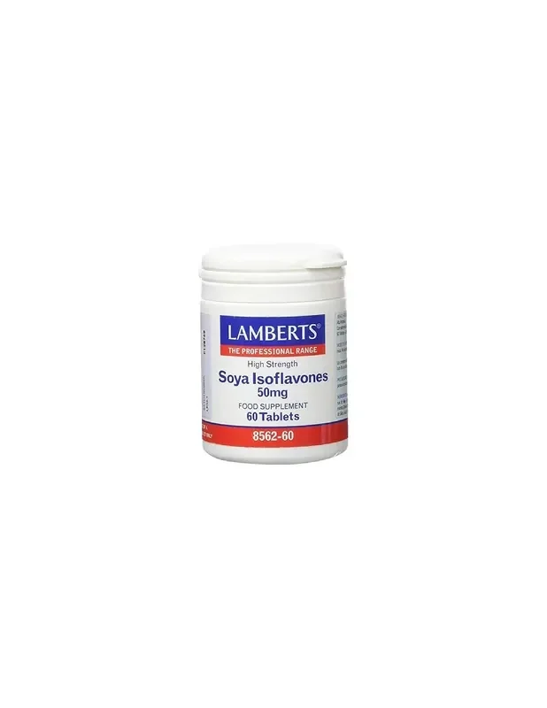 Isoflavonas de soja 50mg de Lamberts, 60 comprimidos