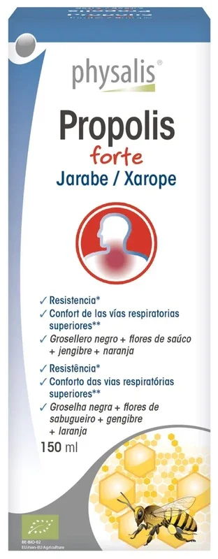 Jarabe de Propolis Forte Bio · Physalis · 150 ml