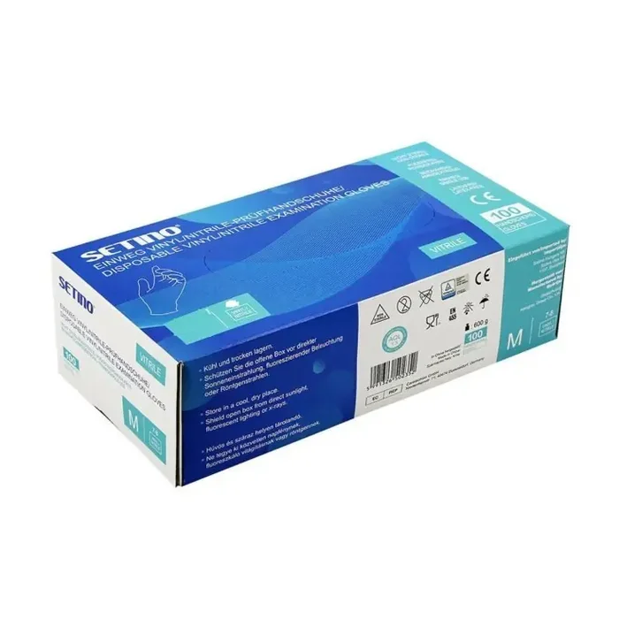 JUEGO DE GUANTES VIN/NITR M 100PCS