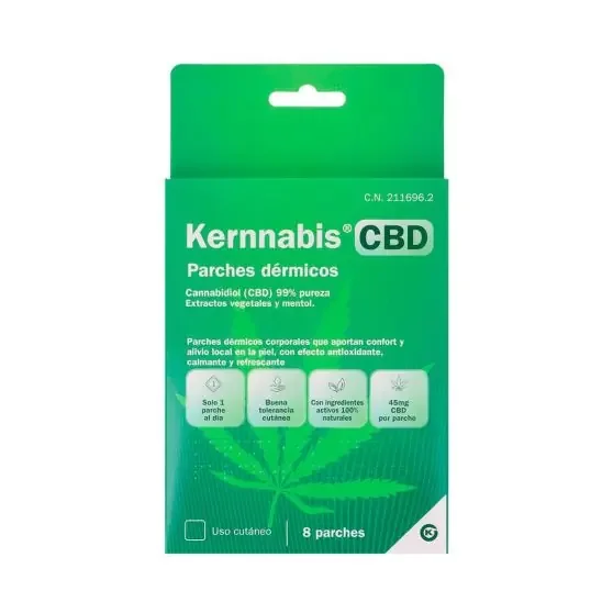 Kernnabis Parches Dérmicos CBD 8 uds