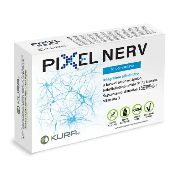 Kura Pixel Nerv Complemento Alimenticio 30 Cápsulas