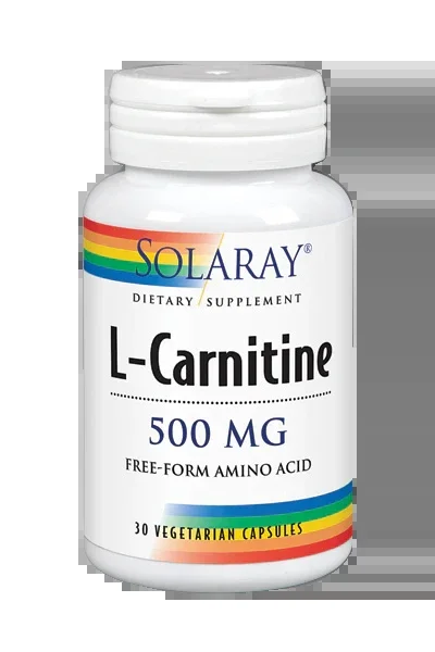 L-Carnitina 500 mg · Solaray · 30 cápsulas