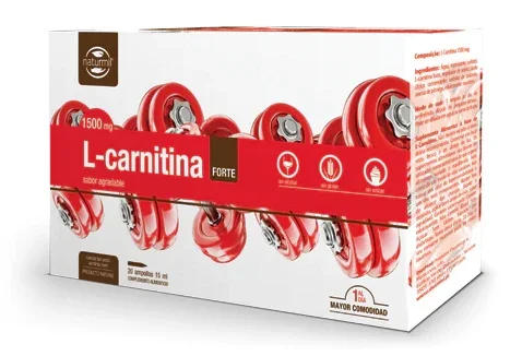 L-Carnitina Forte 1.500 mg · Naturmil · 20 ampollas