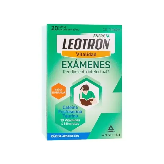 Leotron Exámenes Rendimiento Intelectual 20 Sobres