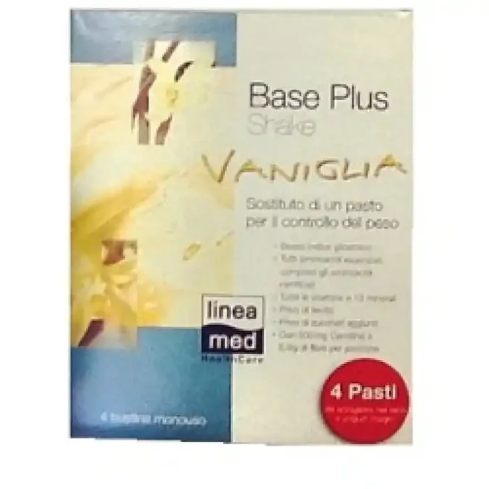 Lineamed Base Plus Batido Sabor Vainilla 4 x 22g