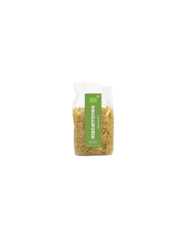 Macarrones blancos de trigo de Eco Basics, 500 gramos