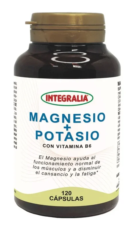 Magnesio + Potasio · Integralia · 120 cápsulas