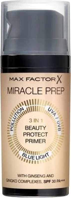 MAX FACTOR Miracle Prep 3 in 1 Primer SPF 30, 01 – transparent