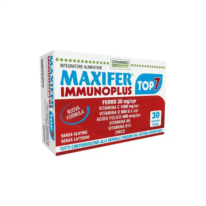 Maxifer Immunoplus Top 7 Crasmed Pharma 30 Comprimidos