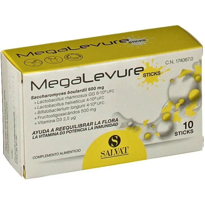 Megalevure Sabor Platano 10 sticks