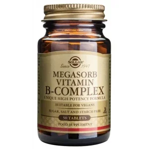 Megasorb B-Complex 50 · Solgar · 50 comprimidos