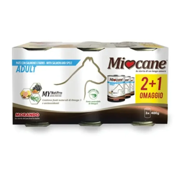 MIOCANE PATE‘ TRIS SALM/FARRO