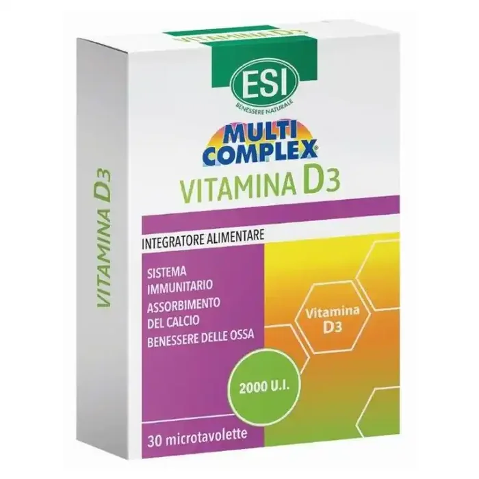 MULTI COMPLEX Vitamina D3 ESI 30 Comprimidos | Allure Bella Luxe