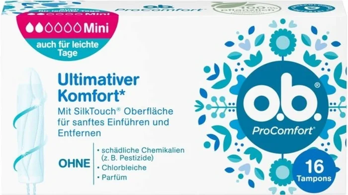 o.b. Tampons ProComfort Mini, 64 unidades