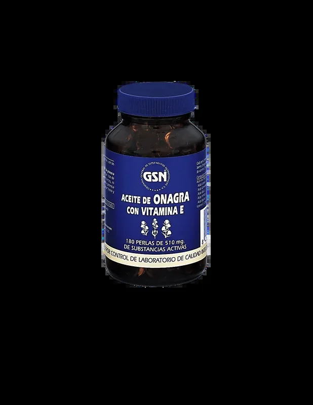 Onagra + Vitamina E 180 perlas 510 mg.