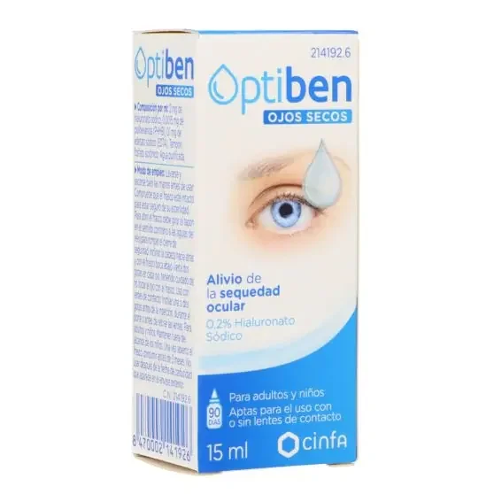 Optiben Ojos Secos Colirio 15 ml