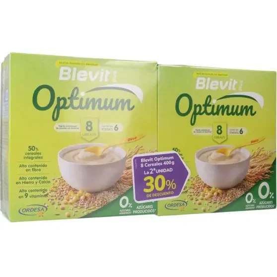 Ordesa Oferta 2 Pack Blevit Plus Optimum 8 Cereales 400 g