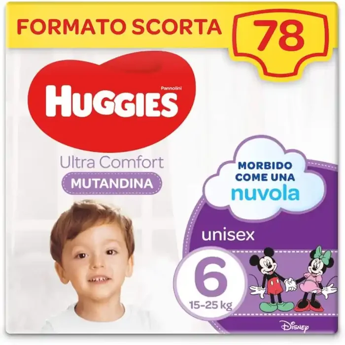 Pañales Braguitas Talla 6 Huggies 78 Piezas