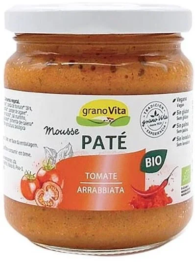 Paté Mousse de Tomate Arrabbiata · Granovita · 175 gramos