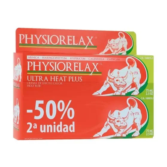Physiorelax Ultra Heat Plus Pack 2 x 75 ml