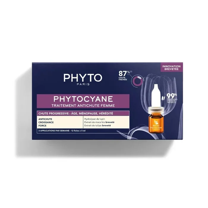 PHYTO CYANE-MUJER TRATAMIENTO ANTICAIDA PROGRESIVA 12 AMPOLLAS