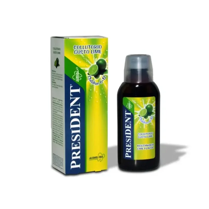 PresiDent Children 6-12 enjuague bucal sabor lima 250ml