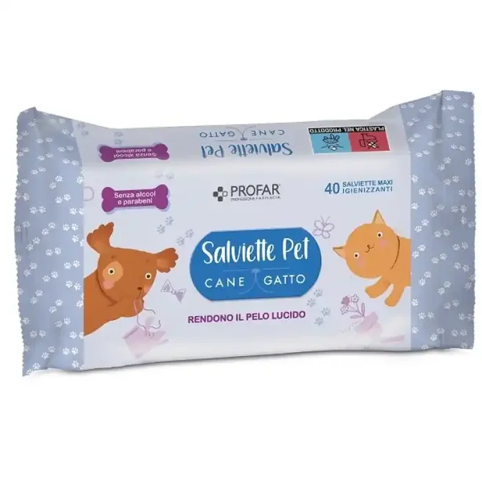 PROFAR TALCO TOALLITAS PET40PZ