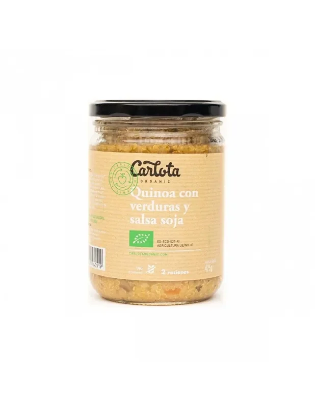 Quinoa con verduras y salsa soja vegan ECO SG 425 gr.