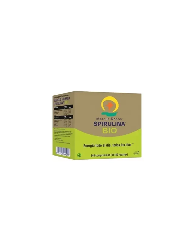 Recarga de espirulina BIO de Marcus Rohrer, 540 comprimidos