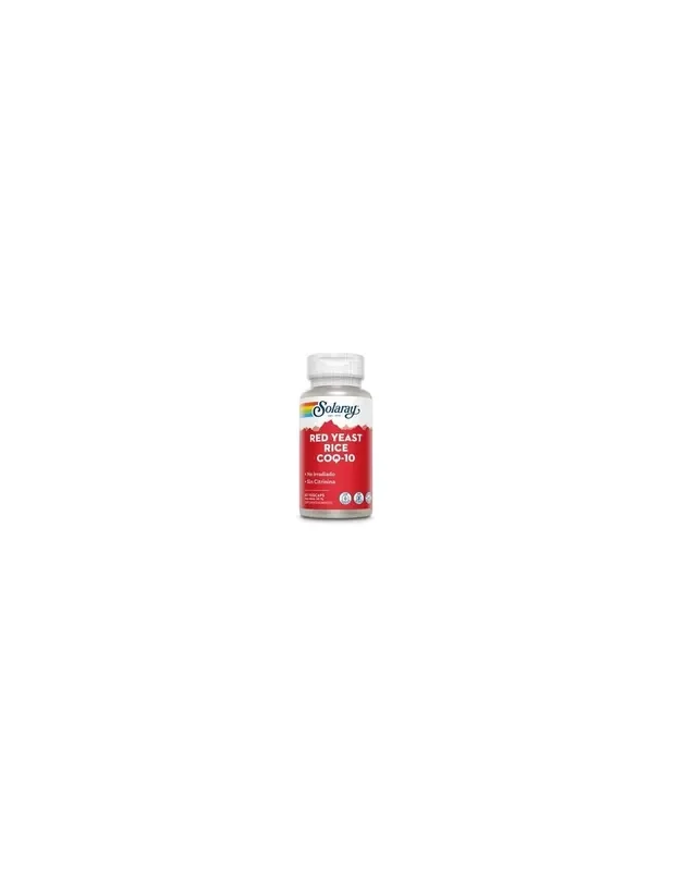 Red Yeast Rice Plus Q10 de Solaray, 60 cápsulas