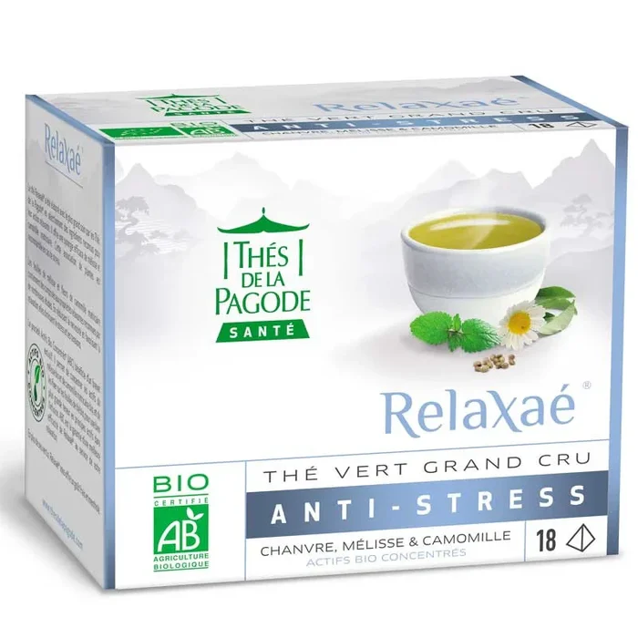 Relaxaé, té antiestrés ecológico-18 bolsitas-Thés de la Pagode
