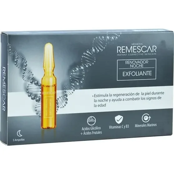 Remescar Tratamiento Renovador Exfoliante Noche 5 Ampollas