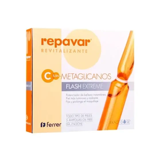 Repavar Revitalizante Metaglicanos Flash Extreme 5 Ampollas